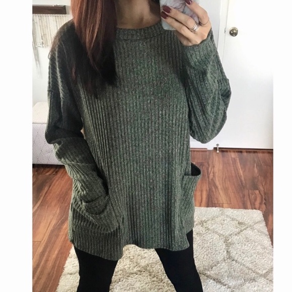 143 Story by Line Up Sweaters - ✂️ -Reposh- Pocket Hacci Sweater NWOT
